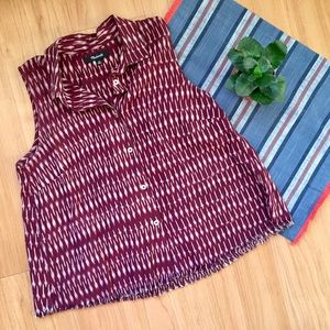 Madewell collared top